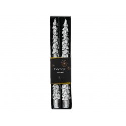 Cierge Sapin X2 Argent En...