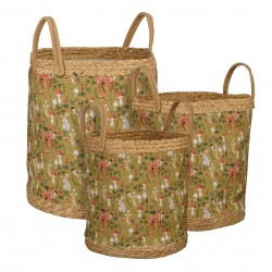 Panier Toile Forêt Vert En...