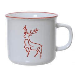 Mug Cerf Rouge/Blanc...