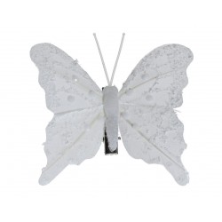 Papillon X4 Sur Clip Blanc...