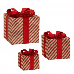 Cadeau Noeud Or/Rouge...