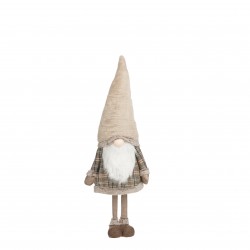 Gnome Debout Marron/Beige...