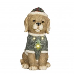 Chien Assis Led Vert...