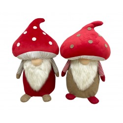 Gnome Champignon Rouge En...