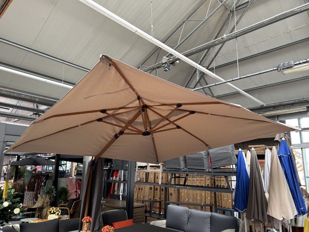 parasol effet bois